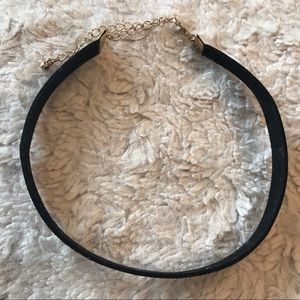 Black choker necklace